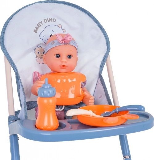 Stabiler Hochstuhl zum Füttern mit Zubehör