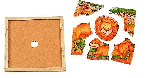 Dřevěnes Puzzle Löwe