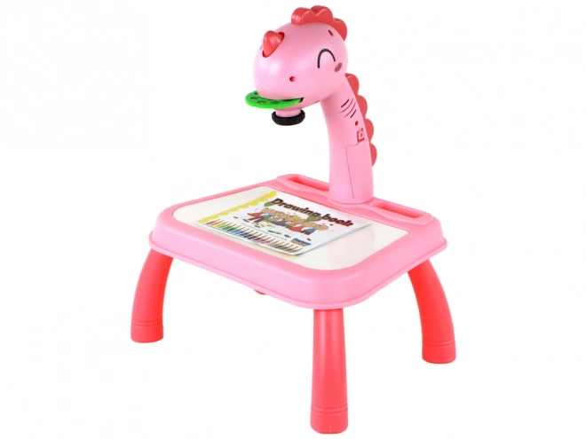 Dinosaurier-Malprojektor für Kinder in Pink