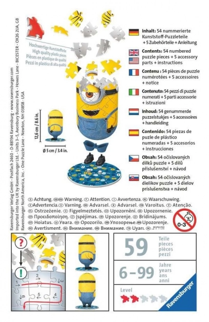 Ravensburger 3D Puzzle Minions Figur Jeans Edition