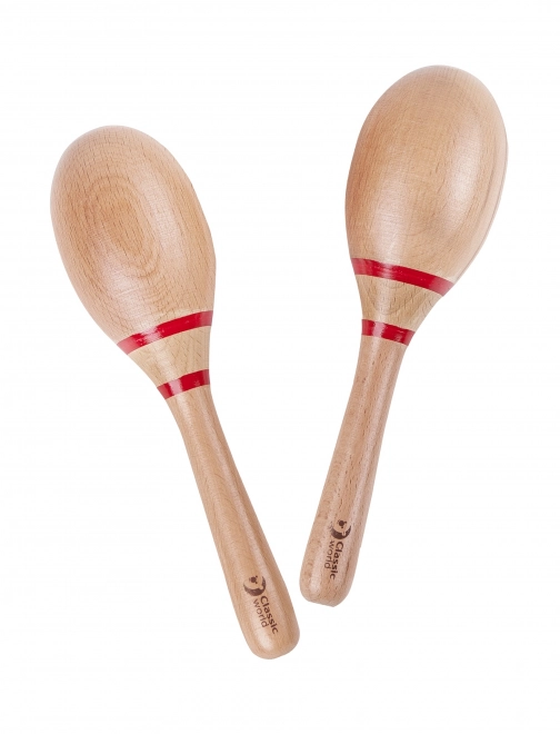 Klassischer Holzmusikinstrument Maracas für Kinder