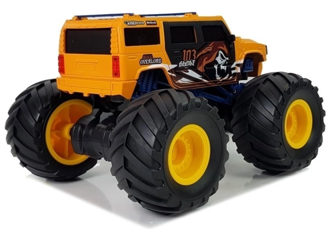 Geländewagen mit großen Rädern Bigfoot mit Fernbedienung 2.4G 1:18 Gelb