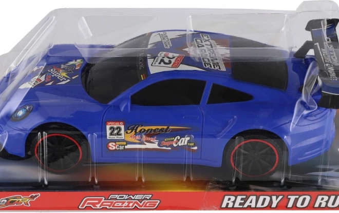 Sportliches Plastikauto mit Schwungrad 30 cm