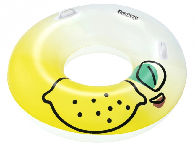 Bestway Schwimmring mit Griffen Zitrone 114 cm
