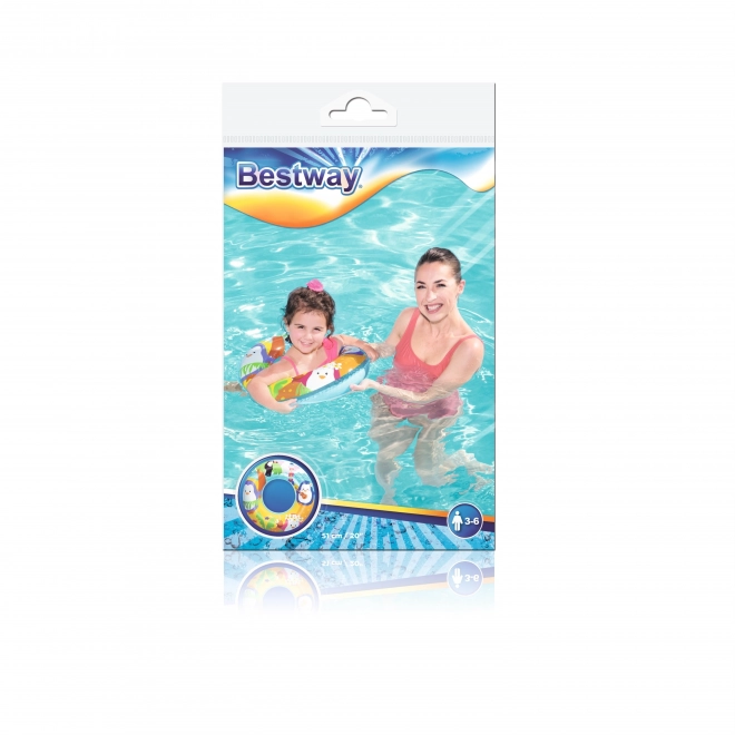 Aufblasbarer Schwimmring Pinguine BESTWAY Meerestiere 51 cm