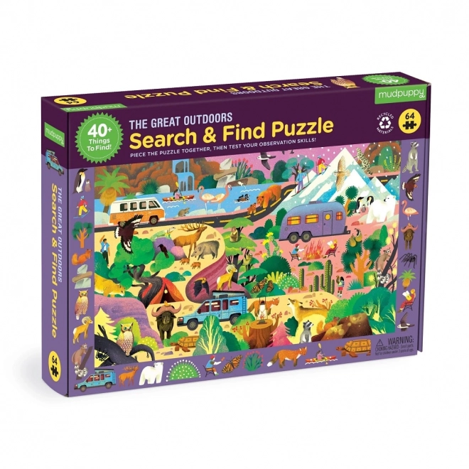 Mudpuppy Puzzle Natur Entdecken 64 Teile