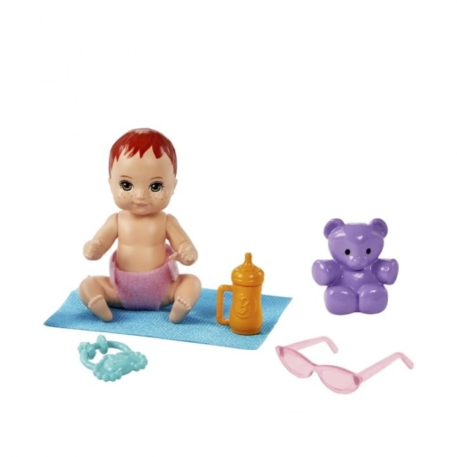 Puppe Barbie Babysitter Skipper Kinderwagen + Set für Baby