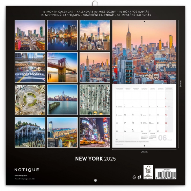 Wandkalender New York 2025