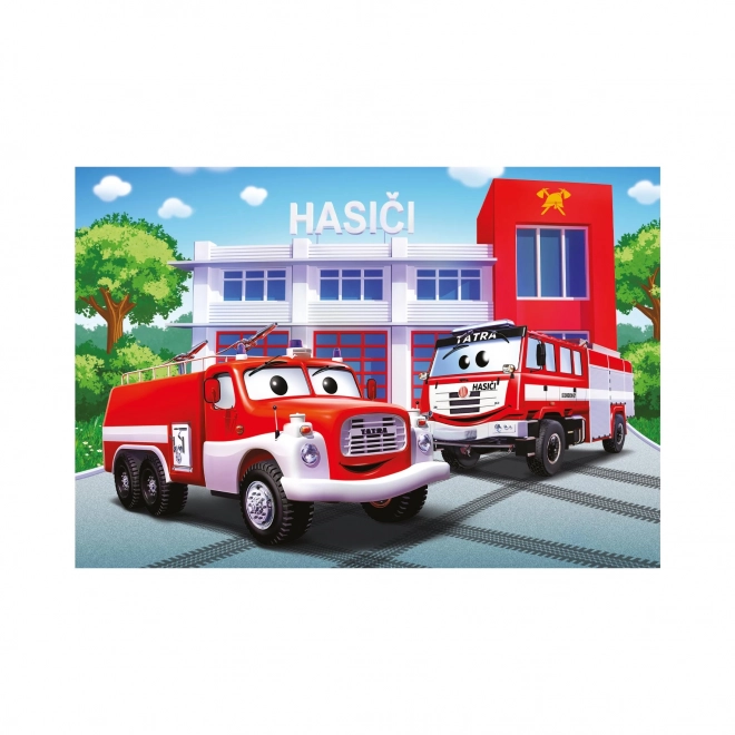 Kinderpuzzle Feuerwehrwagen