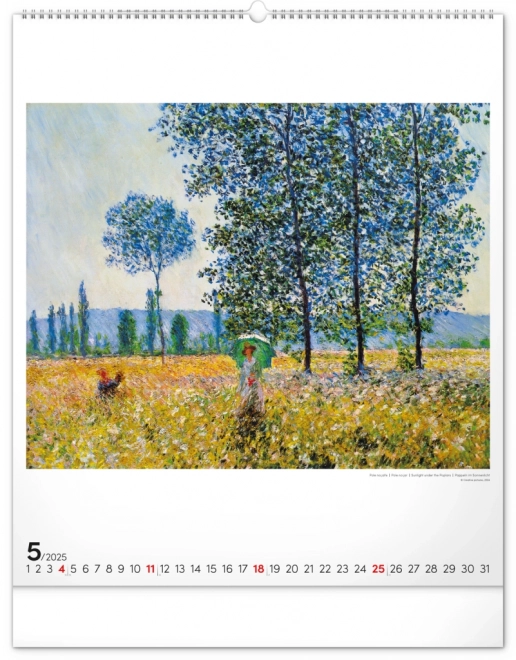 Wandkalender Claude Monet 2025