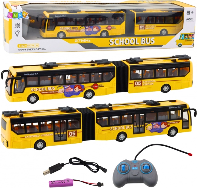 Ferngesteuerter Gelenk-Schultrolleybus 1:32 Gelb