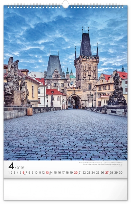 Wandkalender Prag 2025