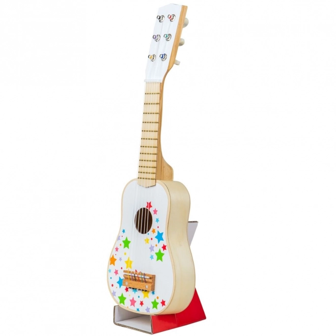 Holzgitarre Kinder Stern Design