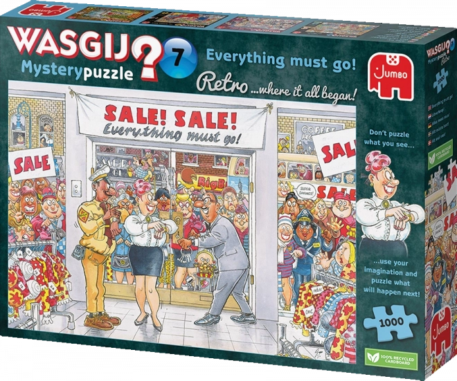 Jumbo Puzzle Wasgij Mystery: Alles muss raus! 1000 Teile