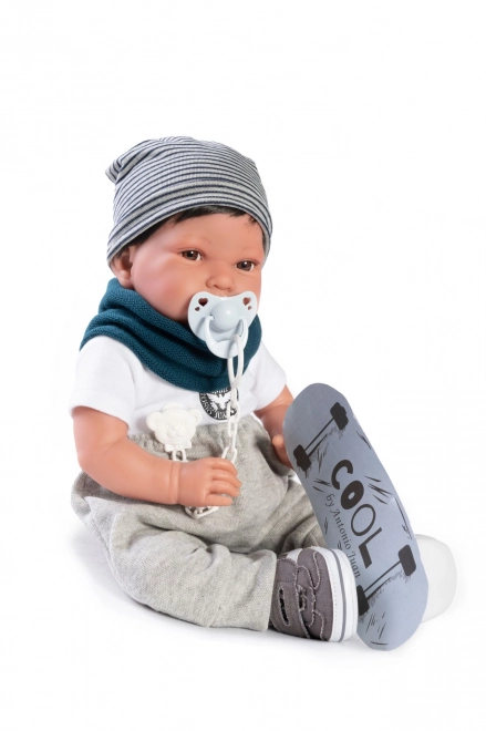 Realistische Babypuppe Antonio Juan mit Weichem Stoffkörper - 42 cm