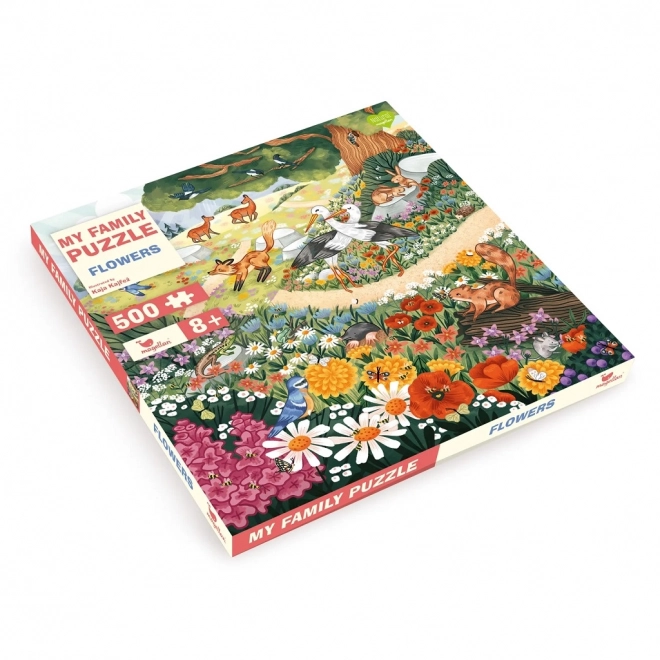 Magellan Puzzle Blumen und Waldtiere 500 Teile