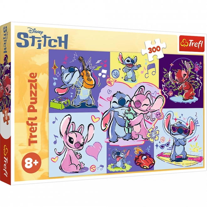 Puzzle mit 300 Teilen – Disney Lilo & Stitch: Verrückter Stitch