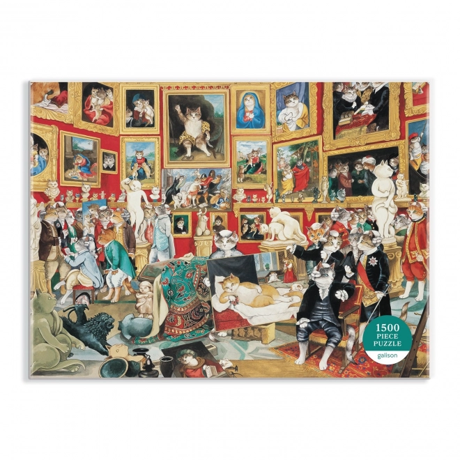 Galison Puzzle Tribuna Uffizi mit Katzen 1500 Teile