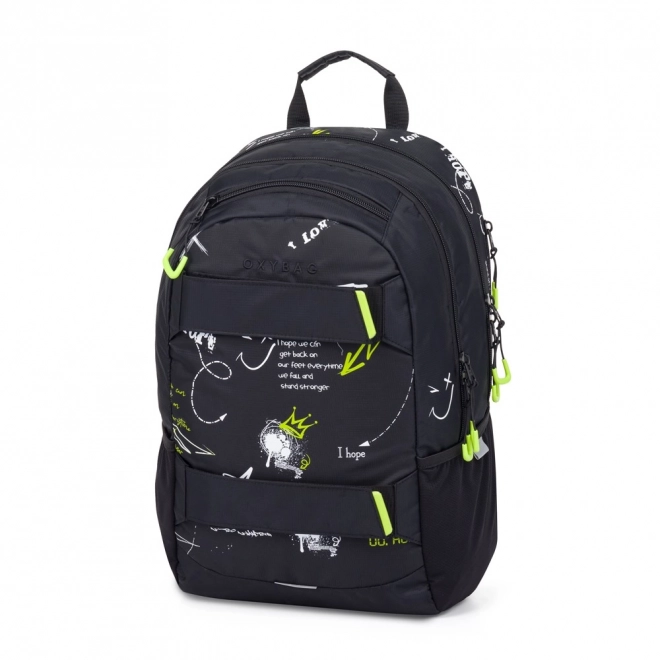 Schulrucksack mit Etui OXY Sport Graffiti