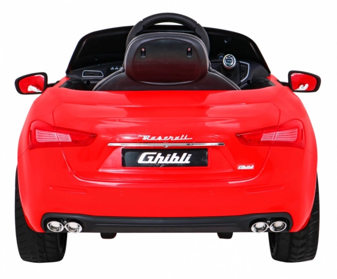 Maserati Ghibli Batterie für Kinder Rot + Fernsteuerung + Langsamer Start + EVA + MP3 USB + LED-Diode