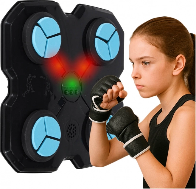 Wandmontiertes Trainings-Boxziel mit LED, Bluetooth und USB‑C