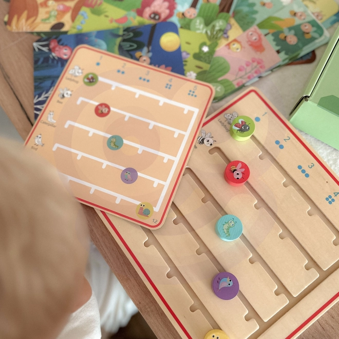 Tooky Toy Holzspiel Lernen der Tierzählung