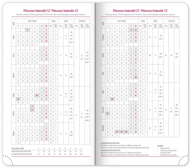 Notique Taschenkalender Aprint Neo Blau 2025