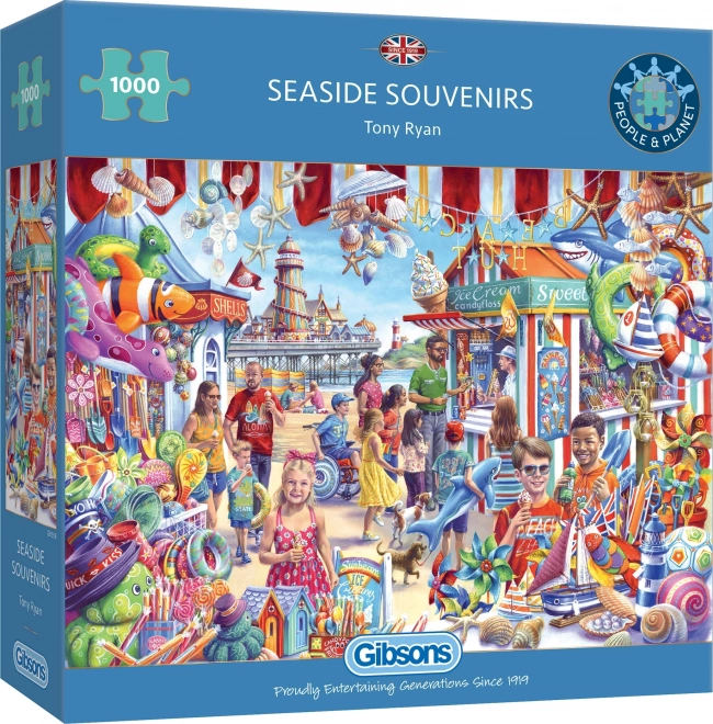 Gibsons Puzzle Strand Souvenirs 1000 Teile