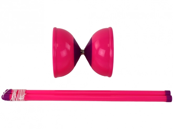 Geschicklichkeitsspiel Jojo Jonglieren Diabolo Rosa