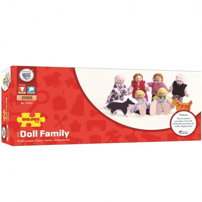 Bigjigs Toys Puppenhausfamilie Set