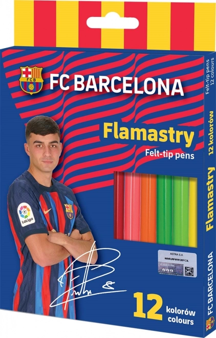 FC Barcelona ASTRA Kinder Filzstifte-Set 12er