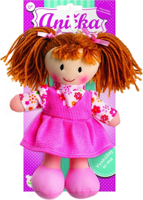 Stoffpuppe Anička 20 cm, spricht slowakisch