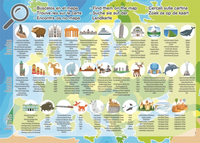 Educa Puzzle Karte Europas 150 Teile