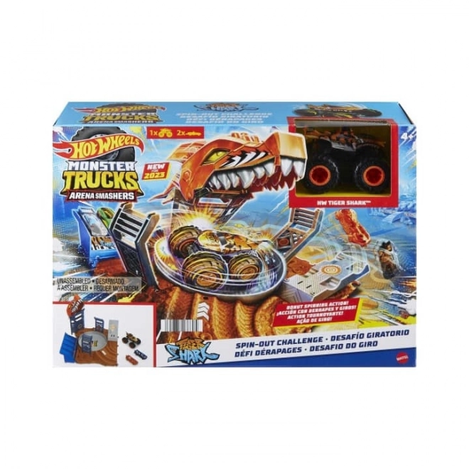 Hot Wheels Monster Trucks Arena Smashers Tiger Shark Set