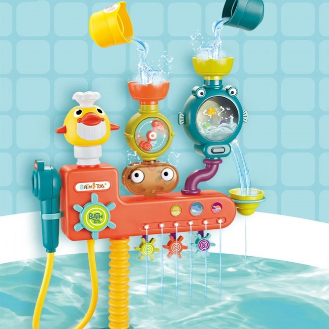 Woopie Wasserspielzeug Badewannen-Karussell mit Gießbechern