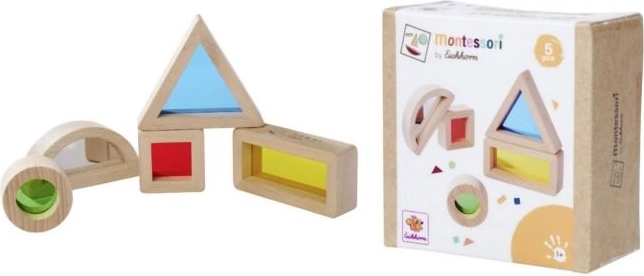 Montessori Sinnesbausteine EICHHORN, 5 Stk., Buchenholz