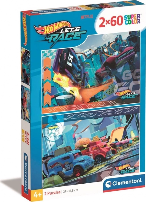 Clementoni Puzzle Hot Wheels Doppelpack