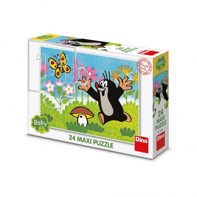 Maxi-Fußbodenpuzzle Krtek und Pilz 24 Teile