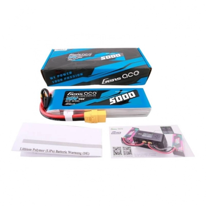 Lipo Batterie 5000mAh 11,1V 45C mit XT90 Anschluss