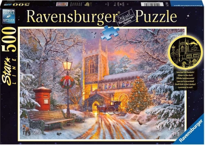 Leuchtendes Puzzle Weihnachtsstille 500 Teile