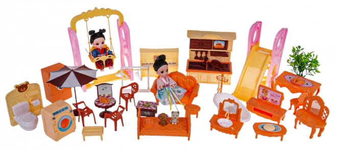 Magischer Puppenhaus Spielset mit Zubehör
