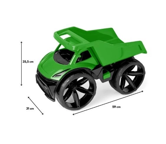 Auto Maximus grüner Kipper 58 cm für Kleinkinder