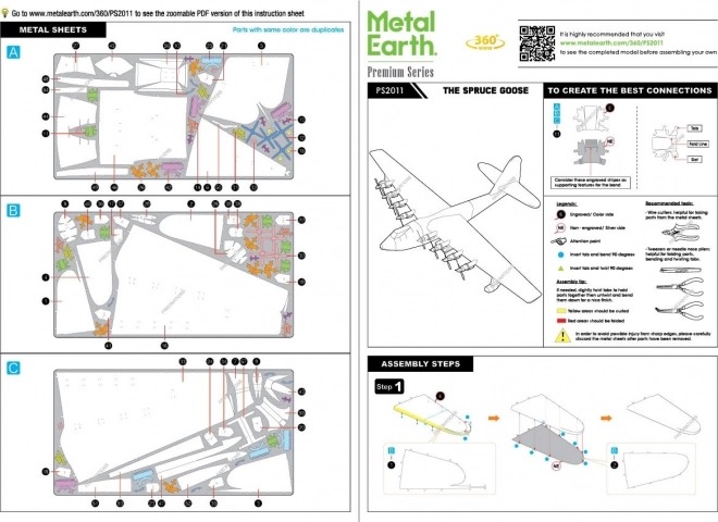 3D-Puzzle Premium Serie: Flugzeug Spruce Goose