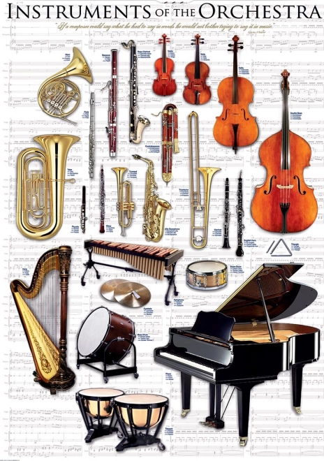 Puzzle EUROGRAPHICS Orchesterinstrumente 1000 Teile