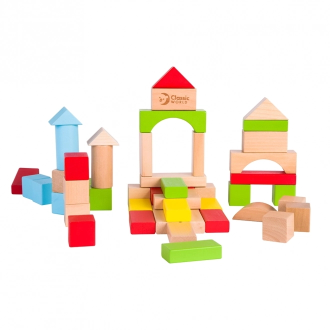 Holzbausteine Set 50 Stück