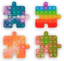 Pop It Spiel Puzzle Regenbogen