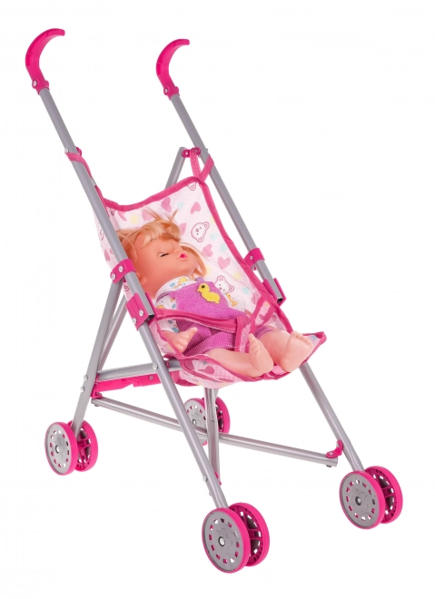 Pflegeset für Puppen 3-in-1 für Kinder ab 3 Jahren – Rosa