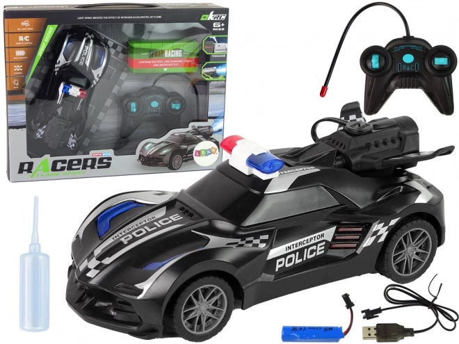 Schwarzes R/C Polizeiauto ferngesteuert