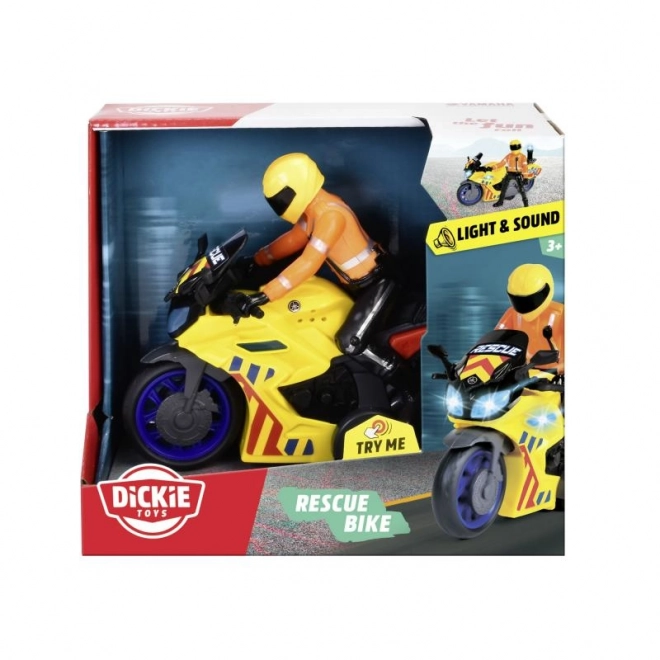 Rettungsmotorrad mit Fahrer 17 cm