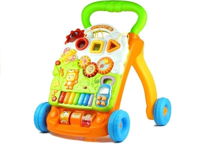 2-in-1: Lauflernwagen mit abnehmbarem Panel